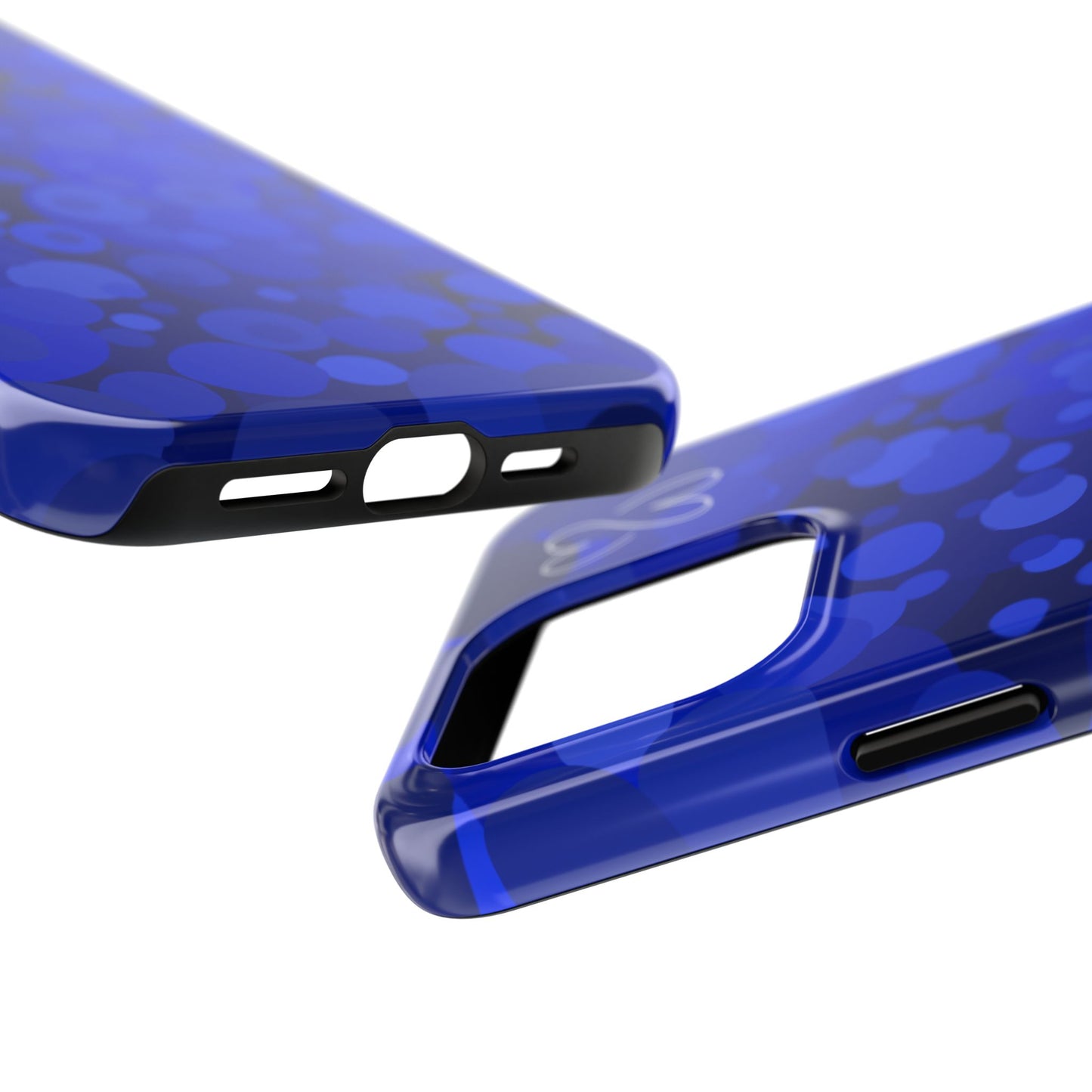Blue Bubbles, Tough Phone Case