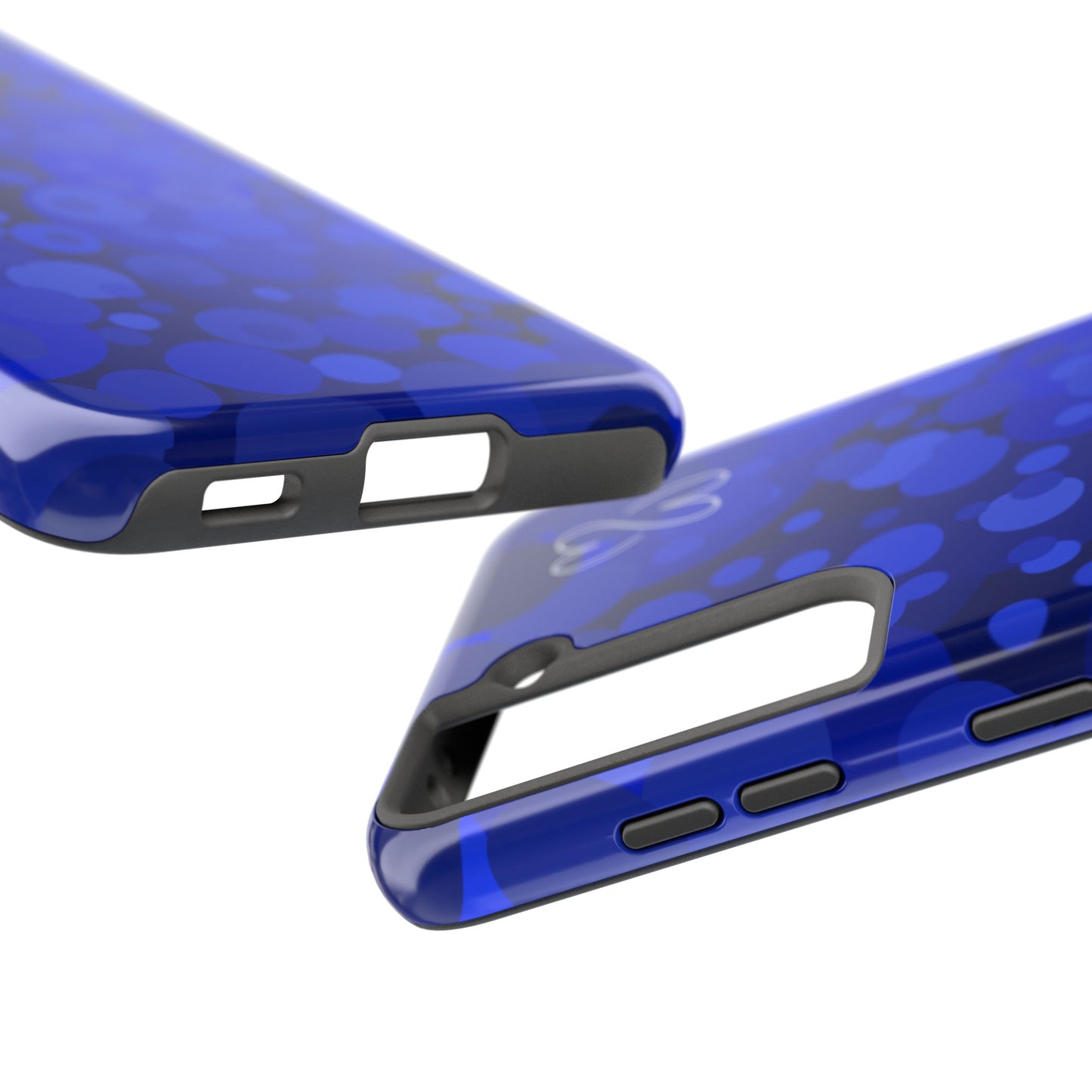 Blue Bubbles, Tough Phone Case