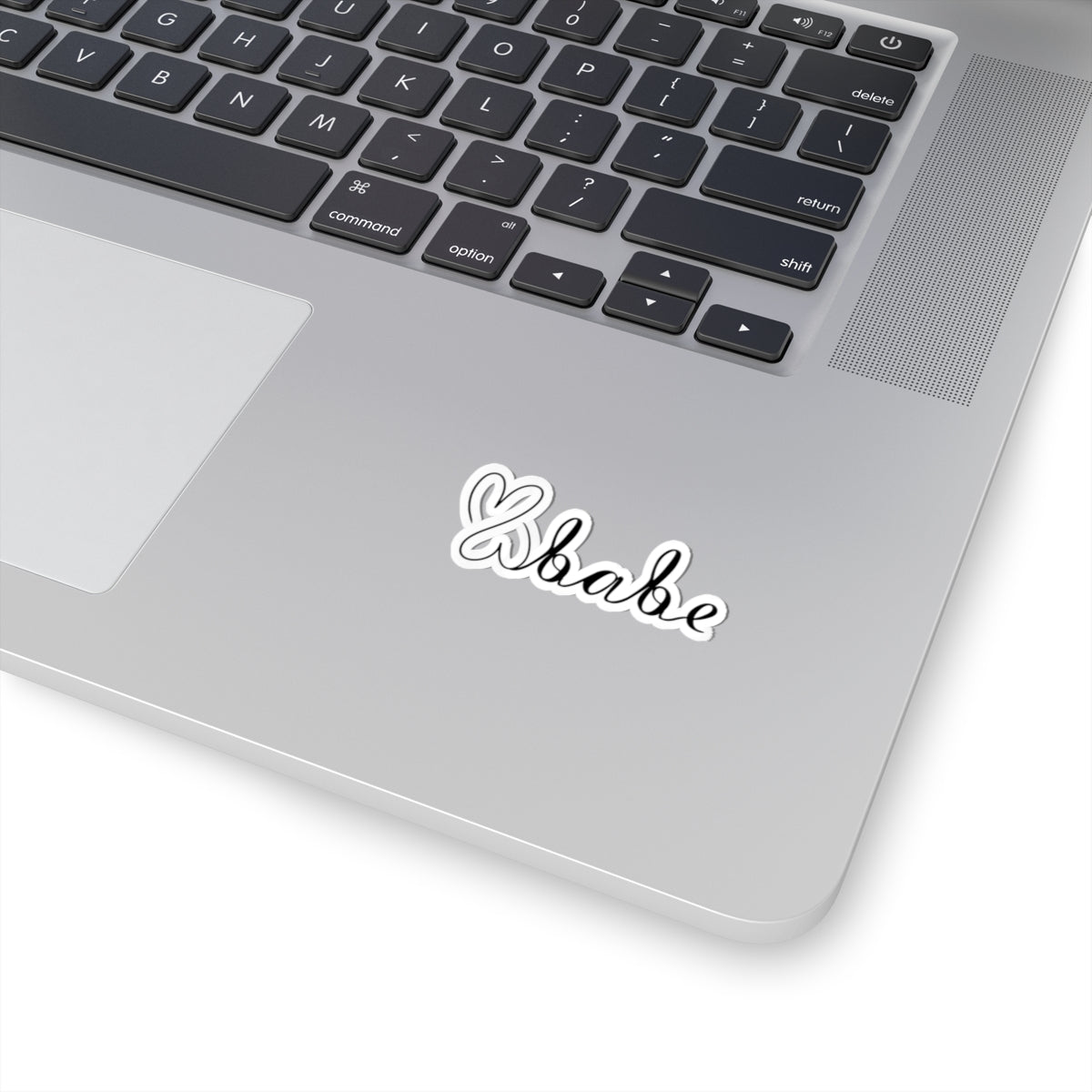Black Logo, Kiss-Cut Stickers.