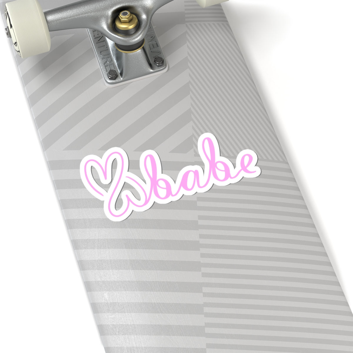 Pink Logo, Kiss-Cut Stickers.