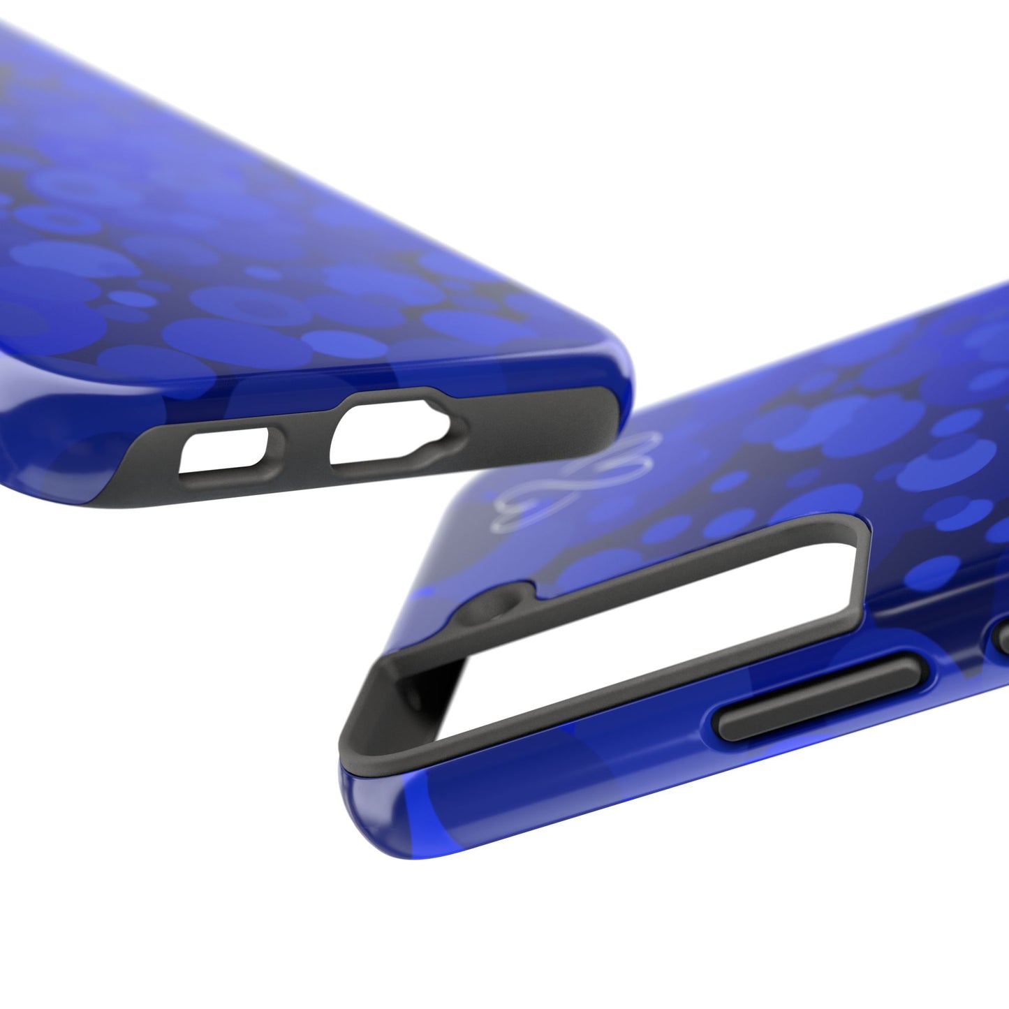 Blue Bubbles, Tough Phone Case