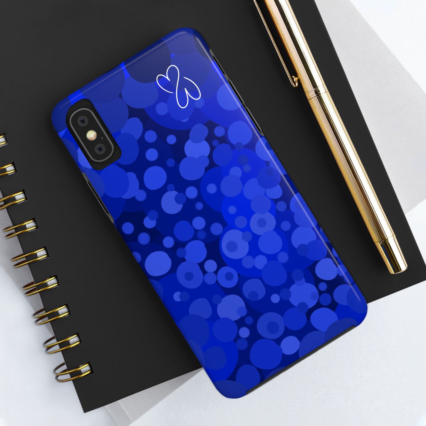 Blue Bubbles, Tough Phone Case