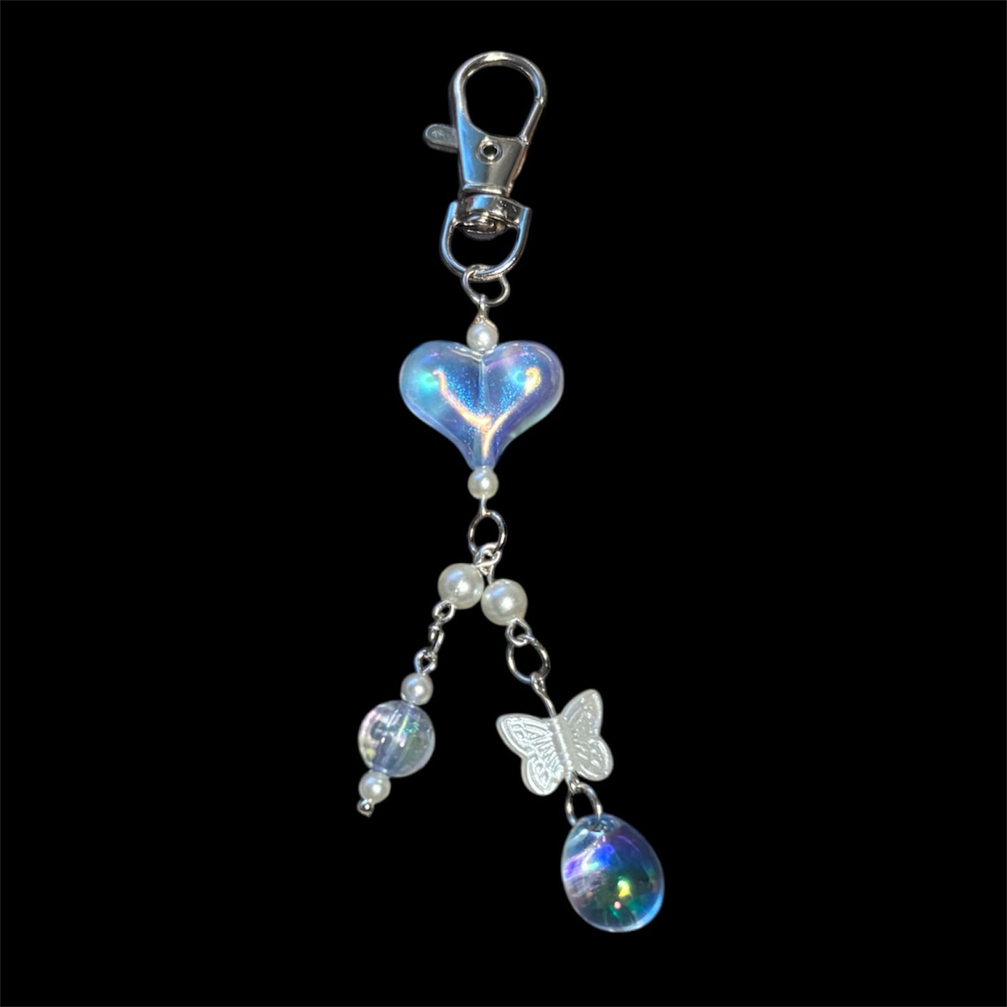 Blue Jelly Flutter Bag Charm
