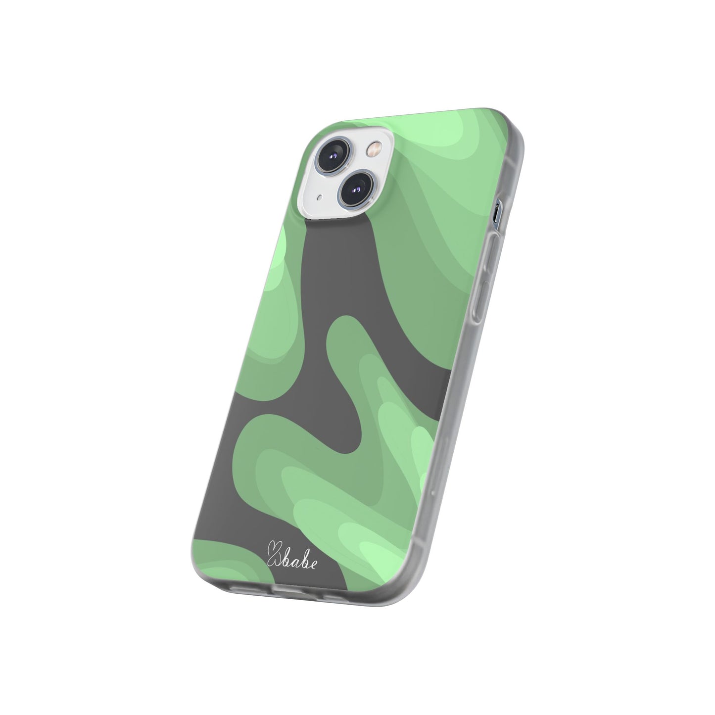 Mint Waves, Flexi Phone Case.