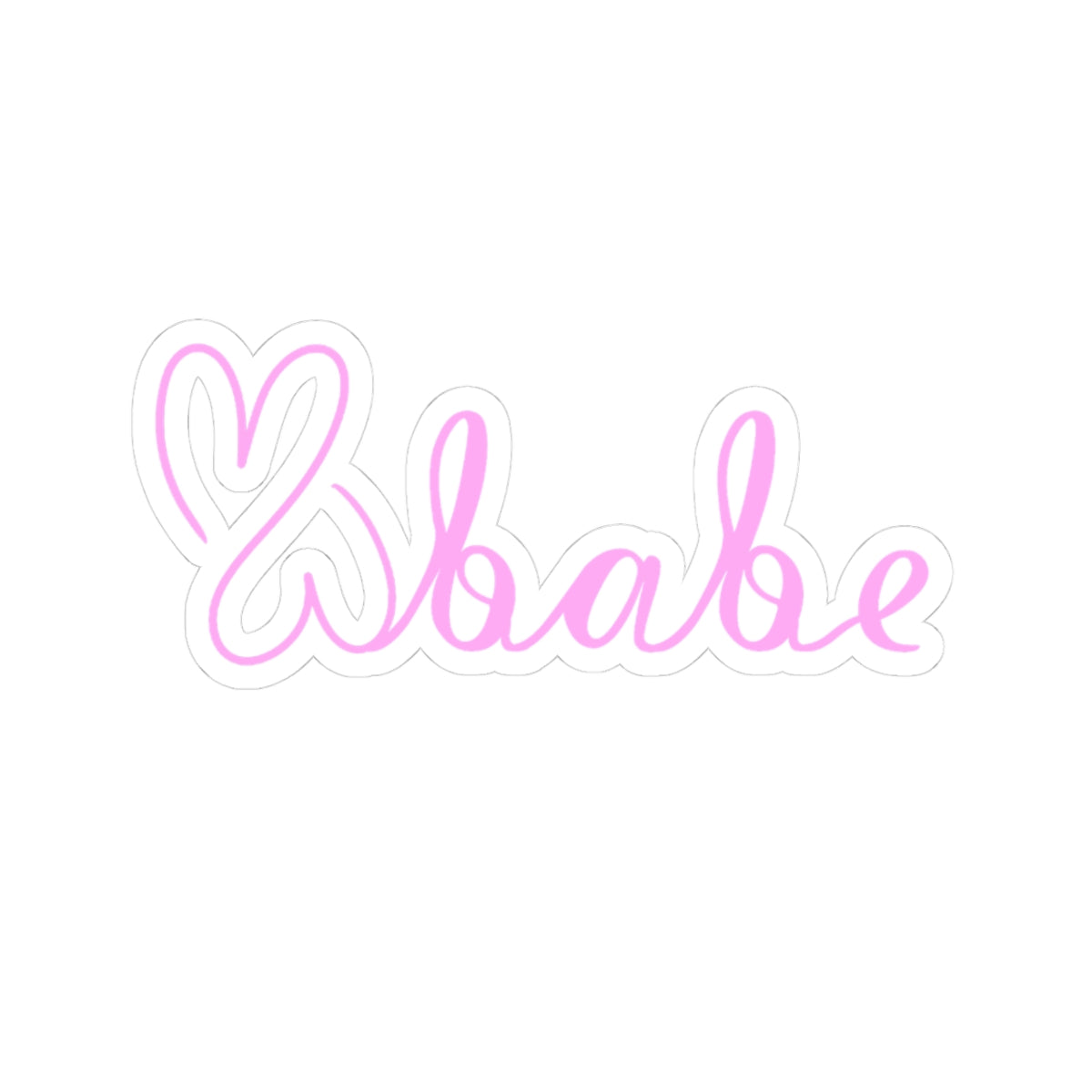 Pink Logo, Kiss-Cut Stickers.