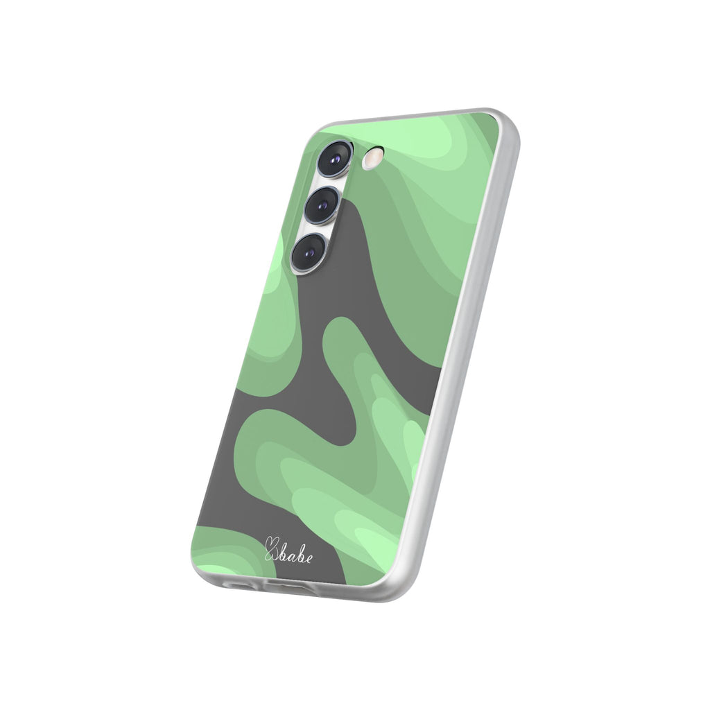 Mint Waves, Flexi Phone Case.