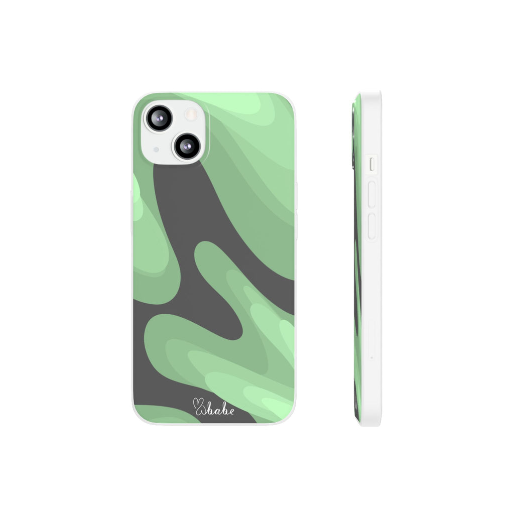 Mint Waves, Flexi Phone Case.