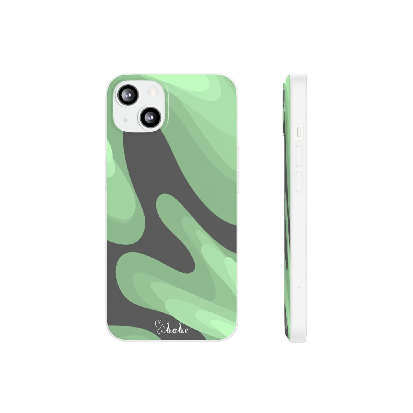 Mint Waves, Flexi Phone Case.