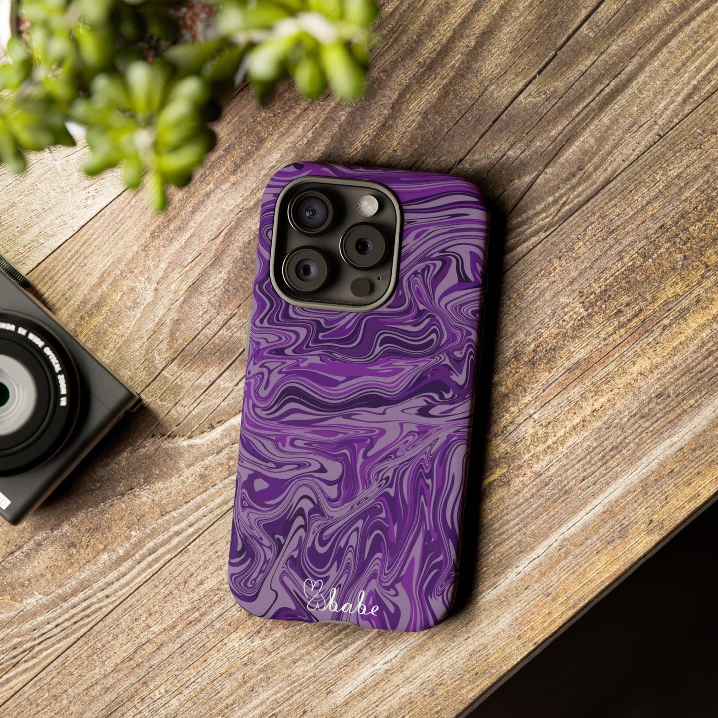 Purp Waves, Tough Phone Case.
