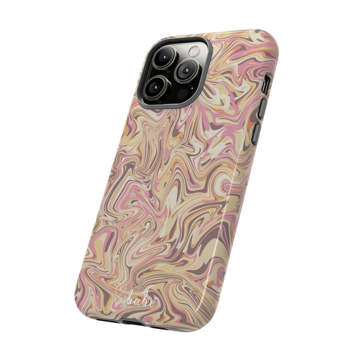 Peach Waves, Tough Phone Case.