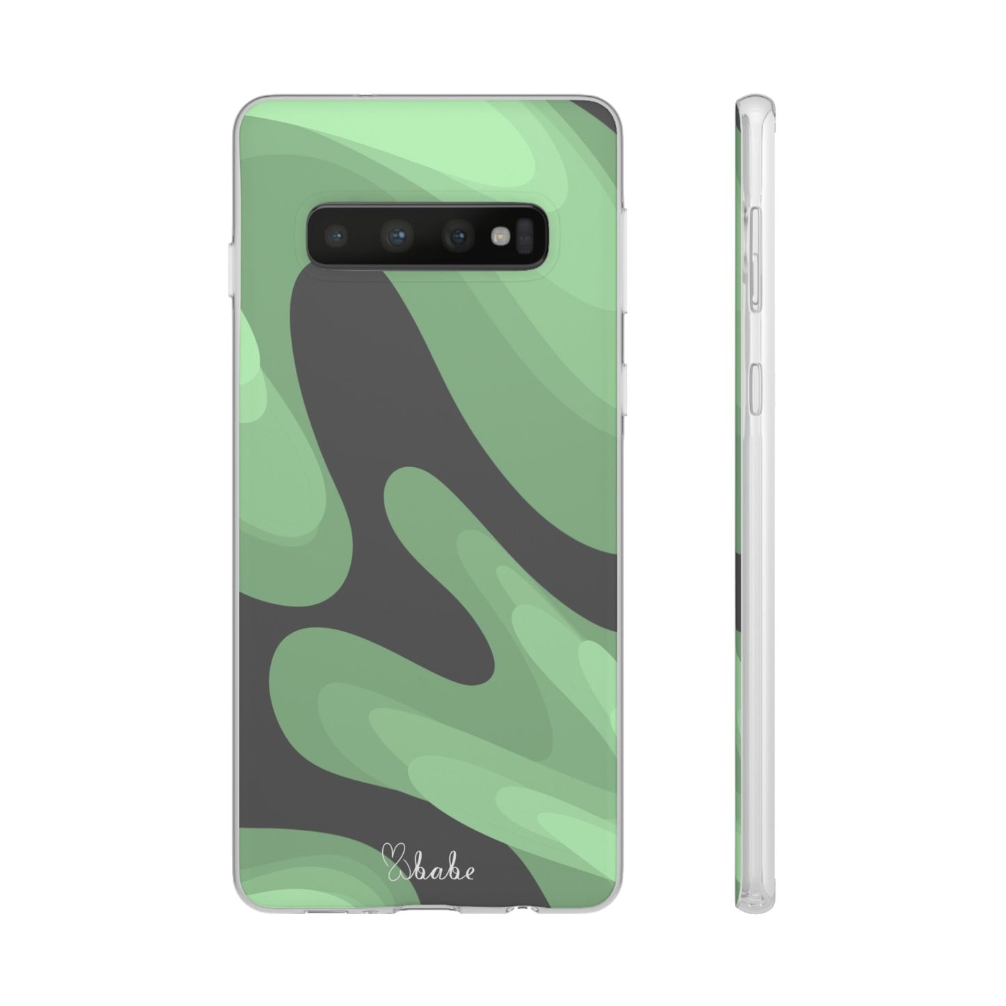 Mint Waves, Flexi Phone Case.