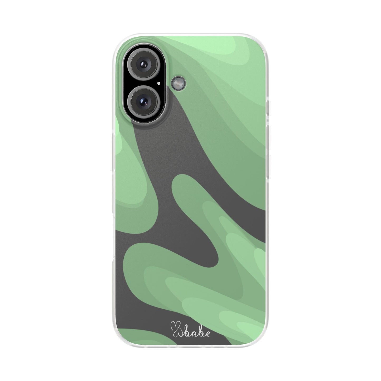 Mint Waves, Flexi Phone Case.