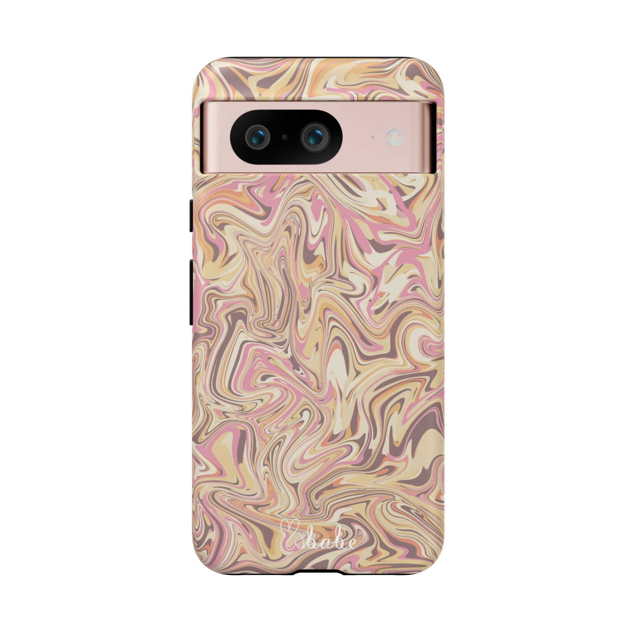 Peach Waves, Tough Phone Case.