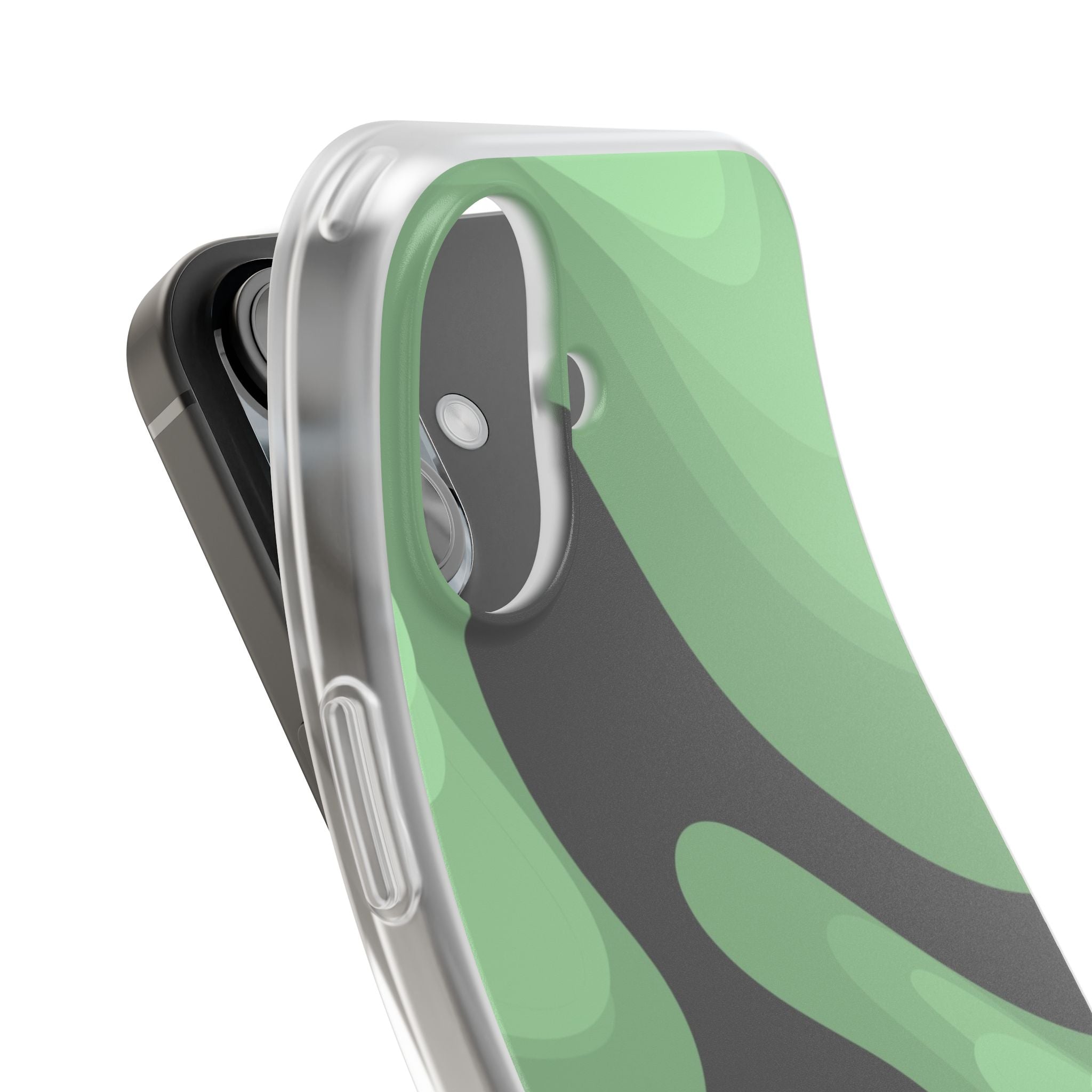 Mint Waves, Flexi Phone Case.