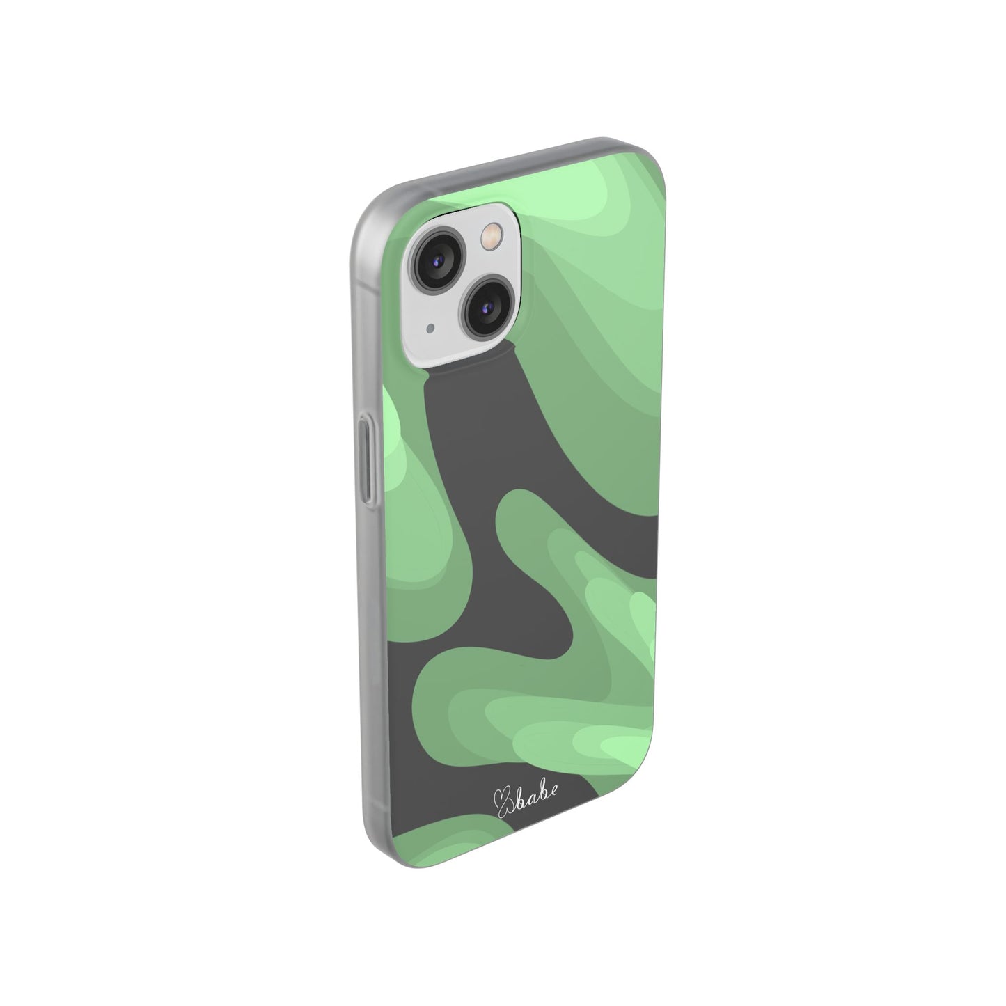 Mint Waves, Flexi Phone Case.