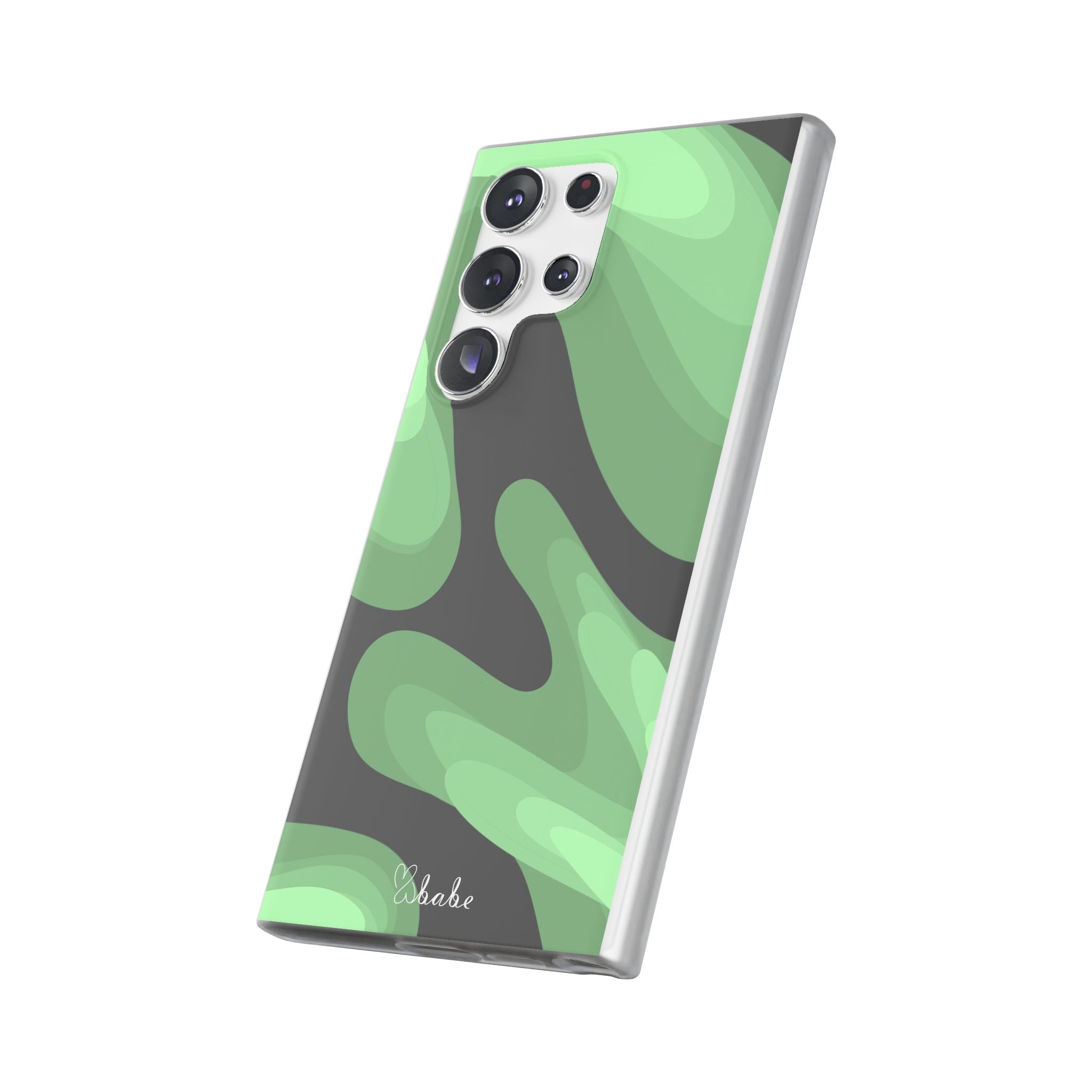 Mint Waves, Flexi Phone Case.