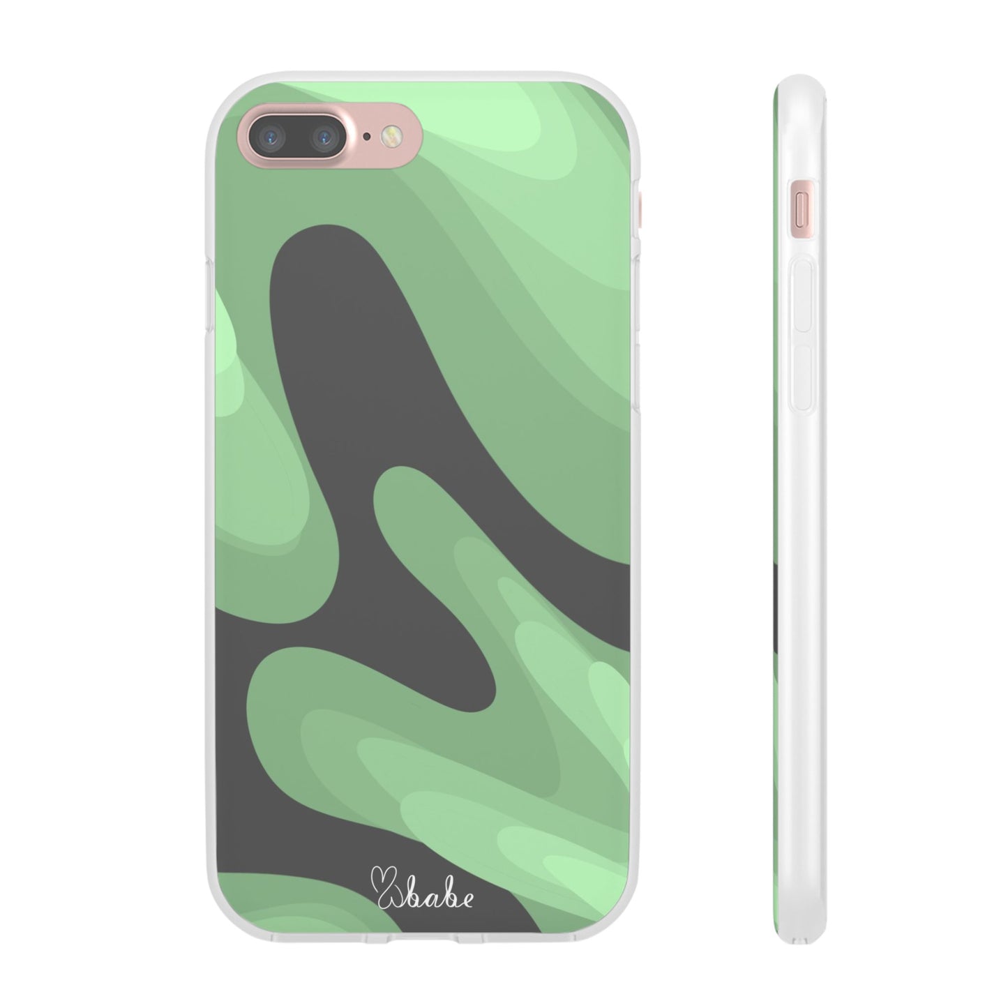 Mint Waves, Flexi Phone Case.