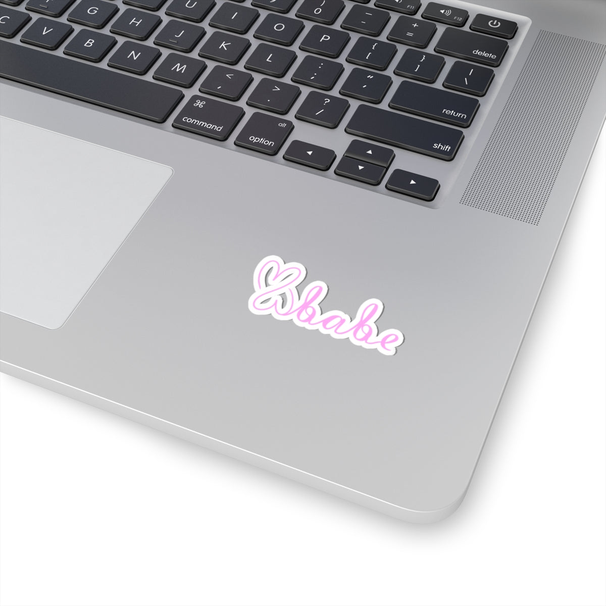 Pink Logo, Kiss-Cut Stickers.