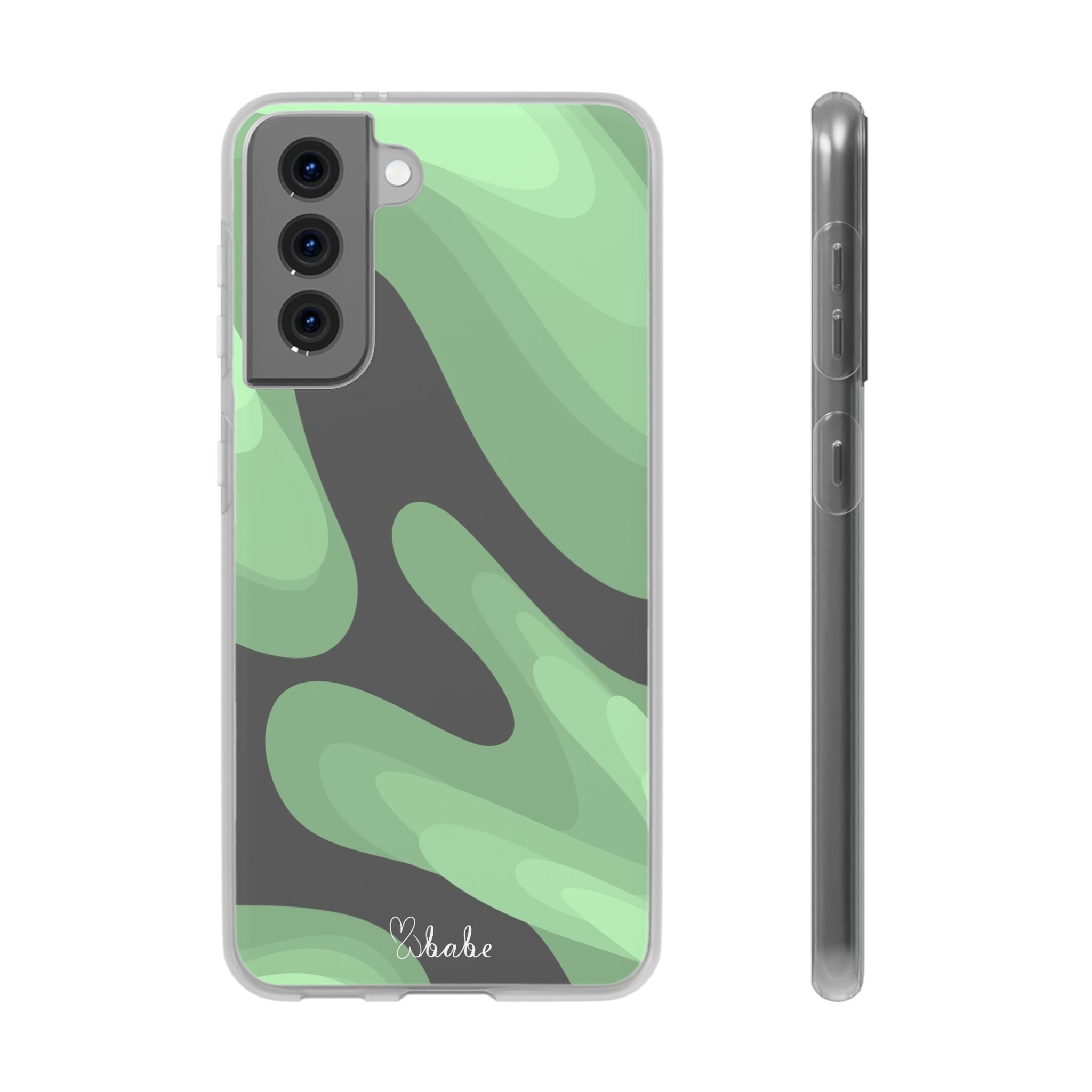 Mint Waves, Flexi Phone Case.