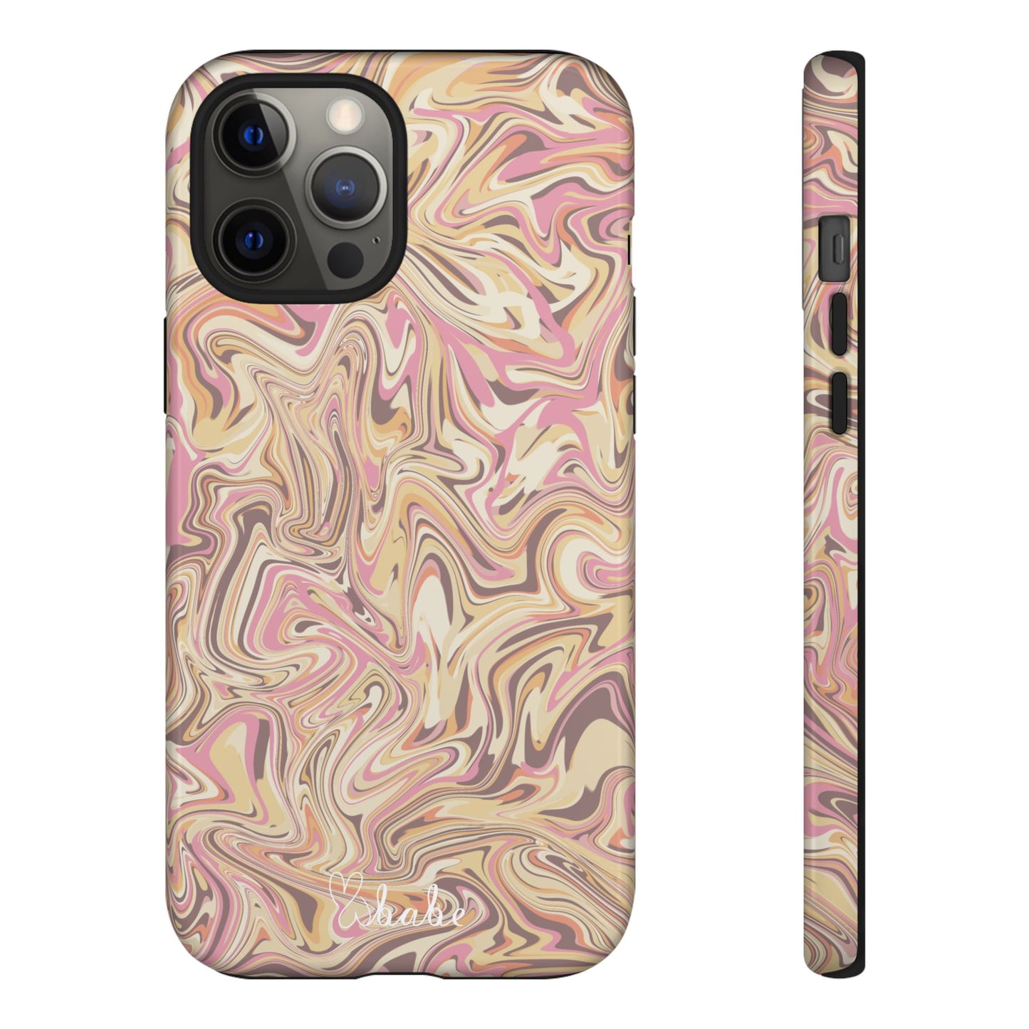 Peach Waves, Tough Phone Case.