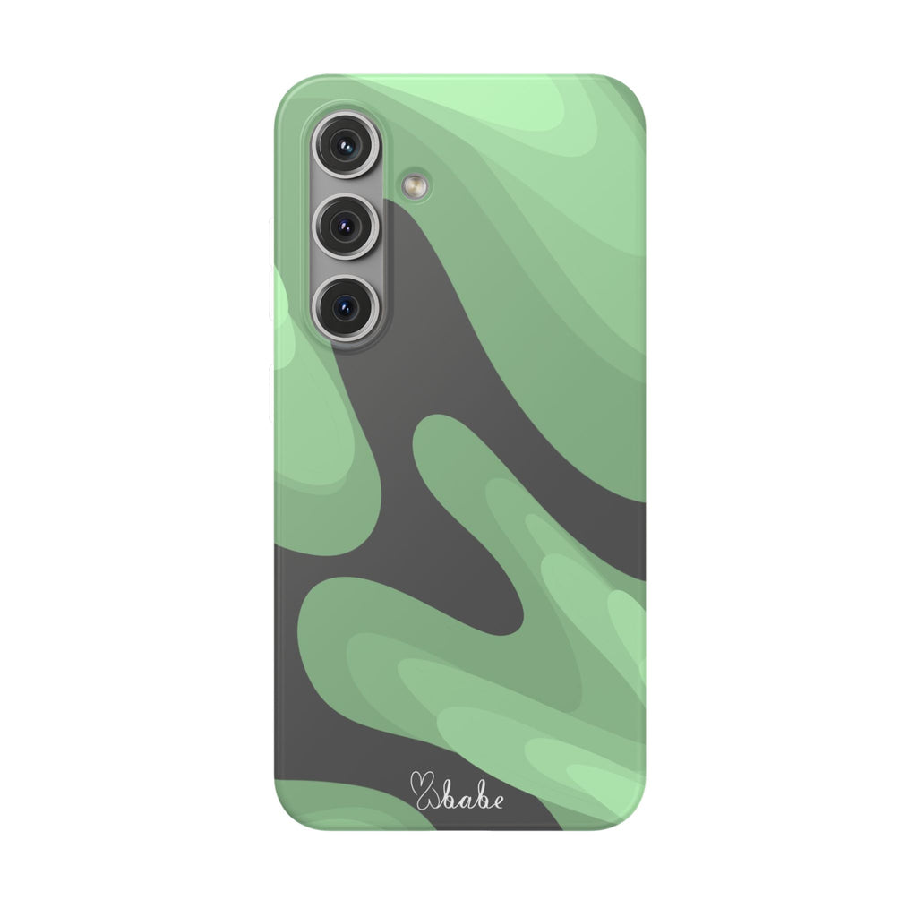 Mint Waves, Flexi Phone Case.