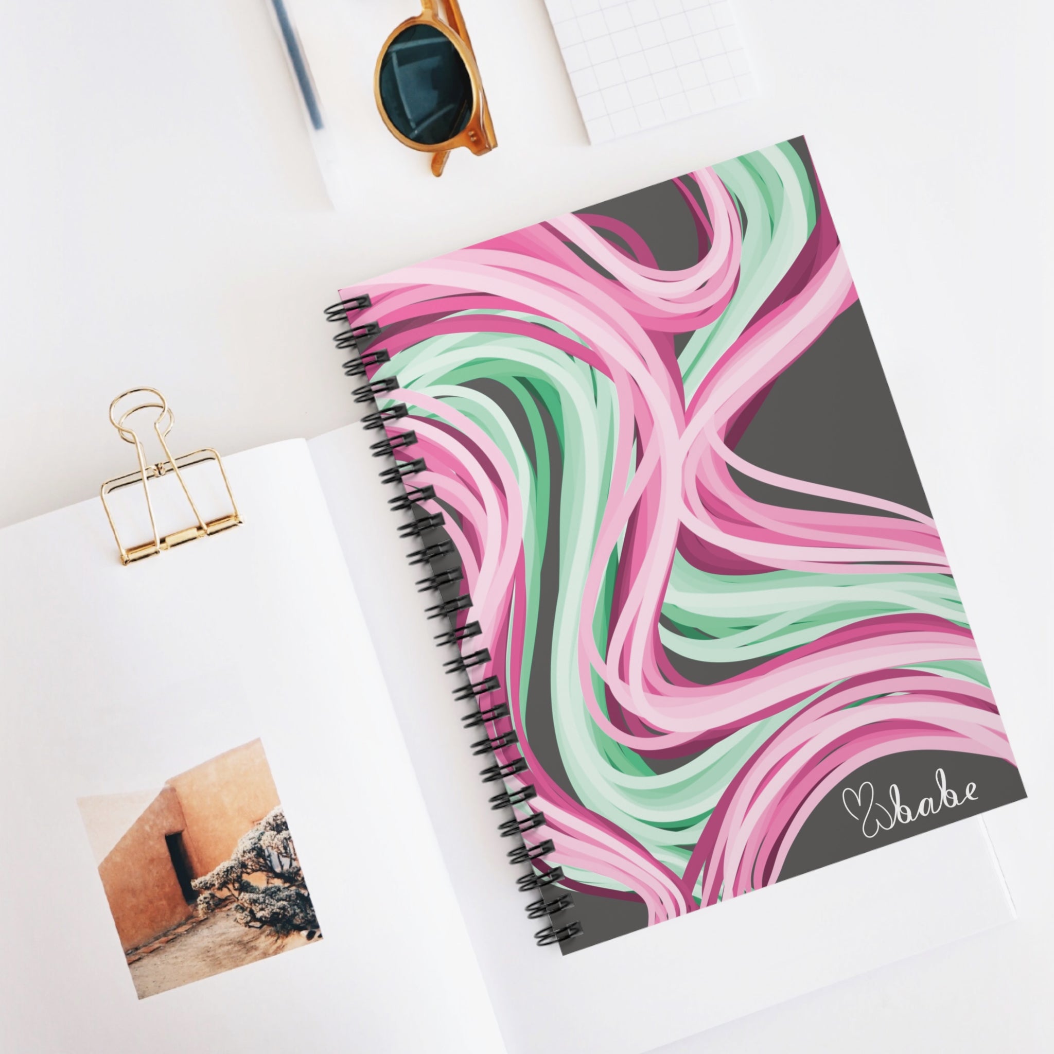 Neon Vines, Spiral Notebook.