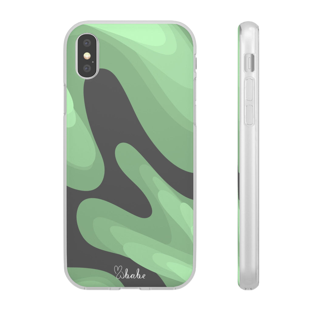 Mint Waves, Flexi Phone Case.