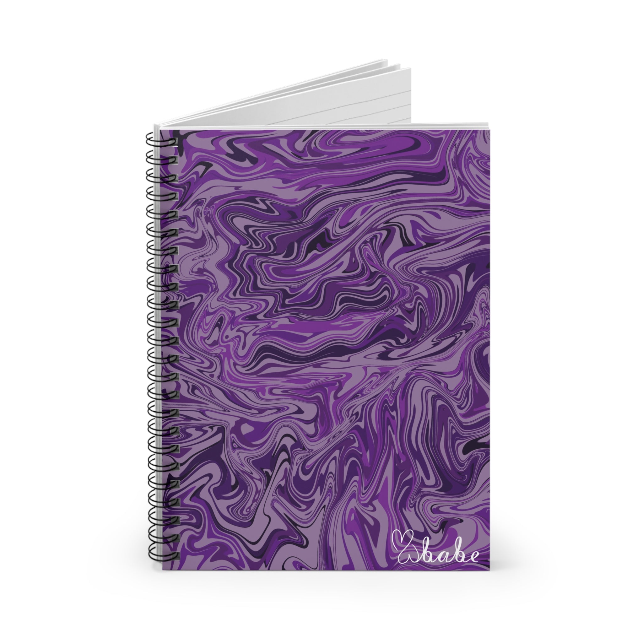 Purp Waves, Spiral Notebook.