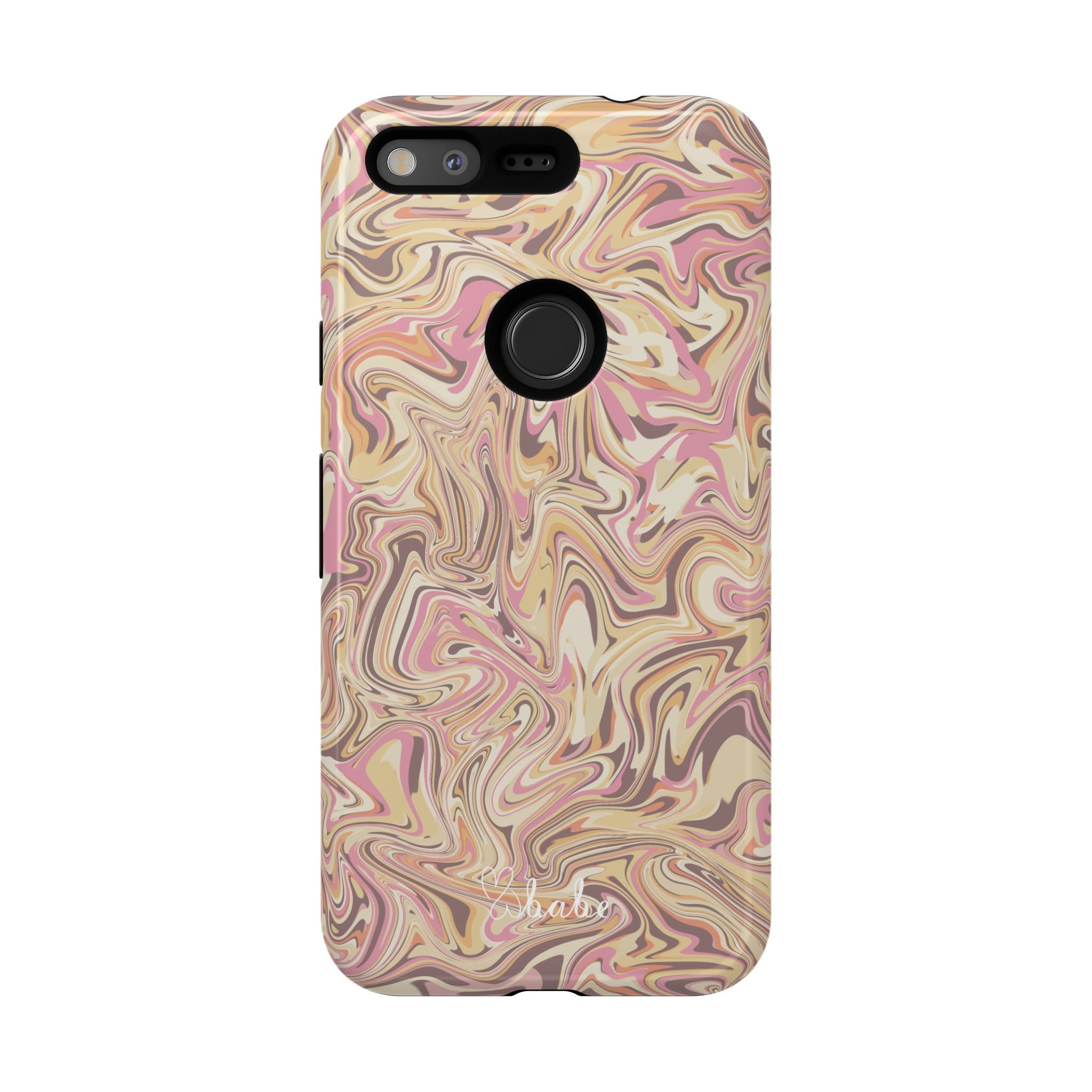 Peach Waves, Tough Phone Case.
