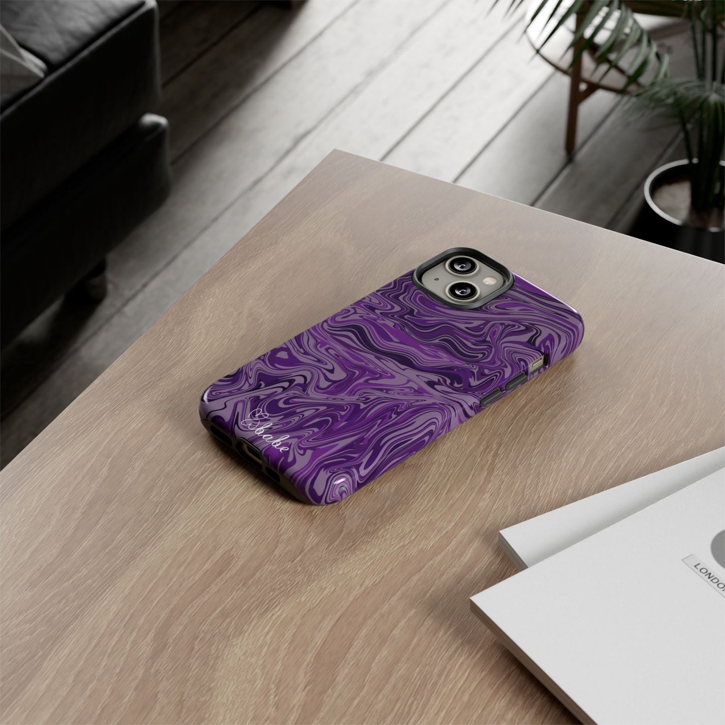Purp Waves, Tough Phone Case.