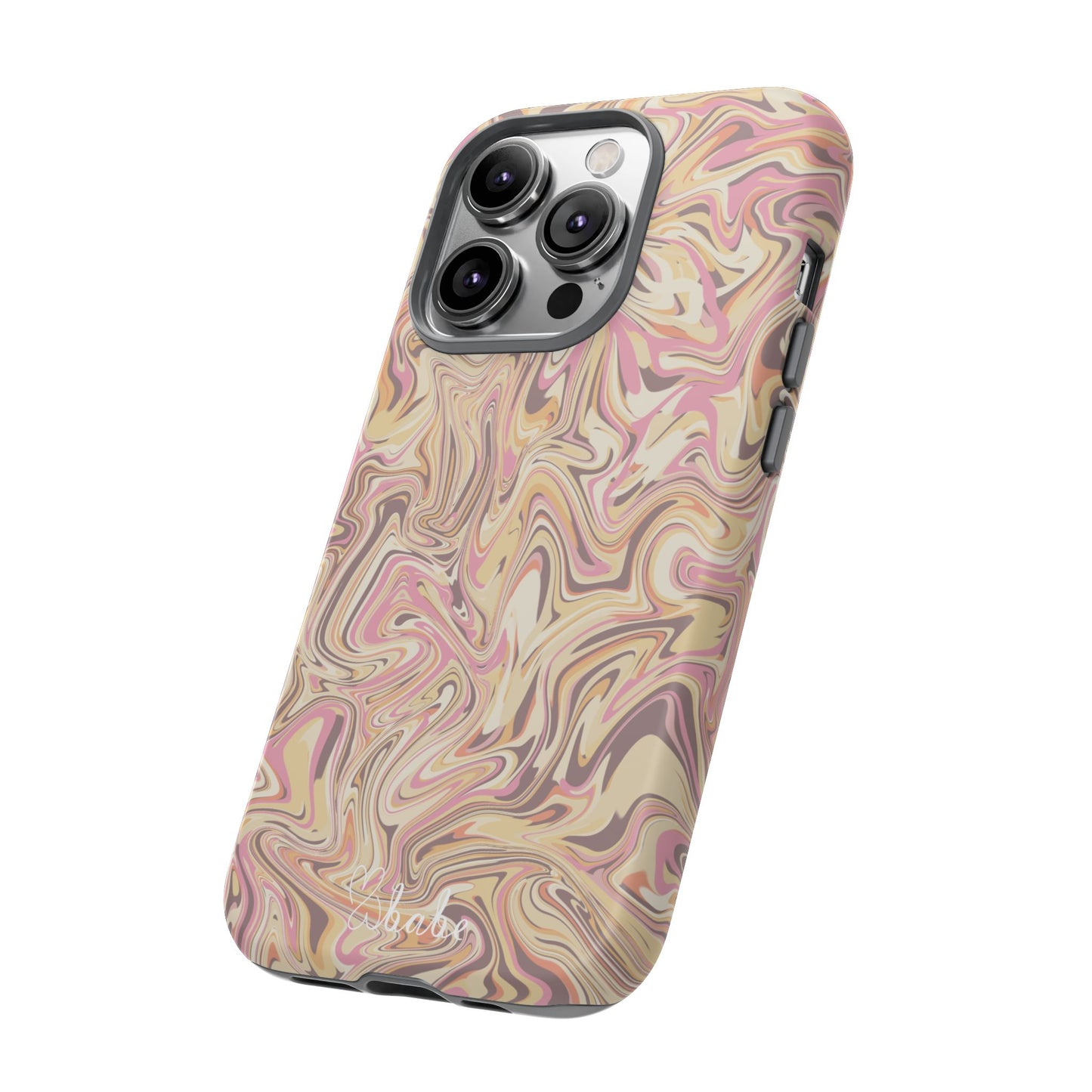 Peach Waves, Tough Phone Case.