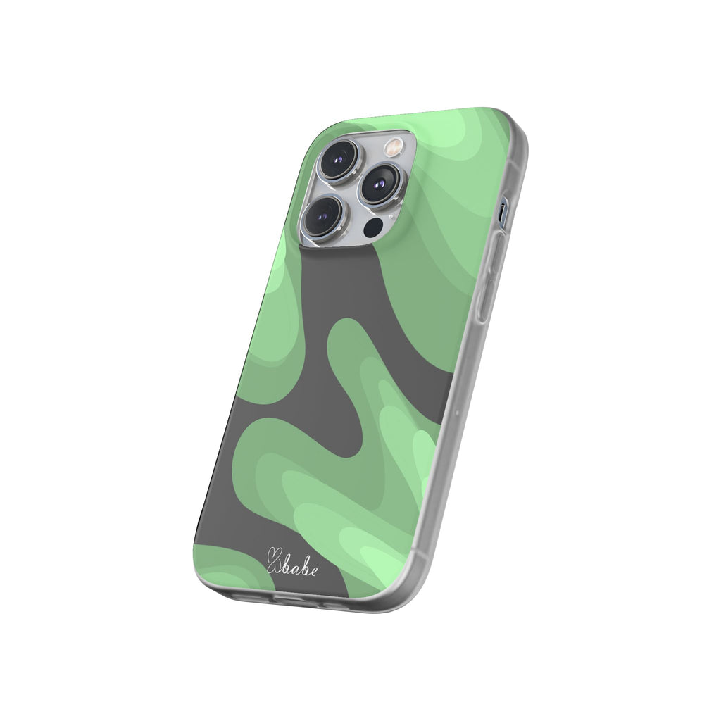 Mint Waves, Flexi Phone Case.