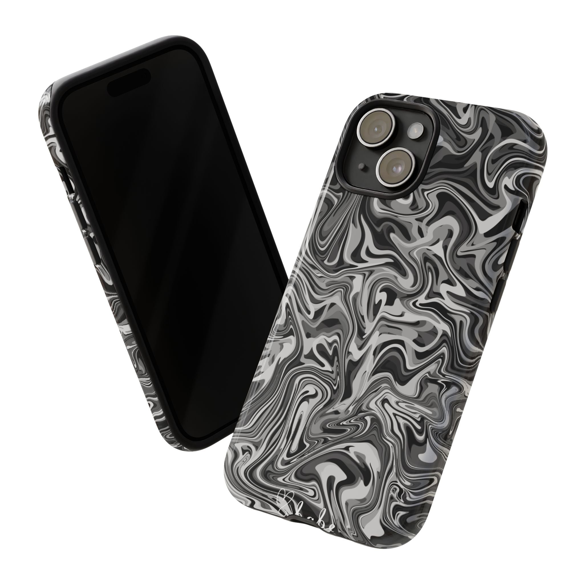 Ink Waves, Tough Phone Case.