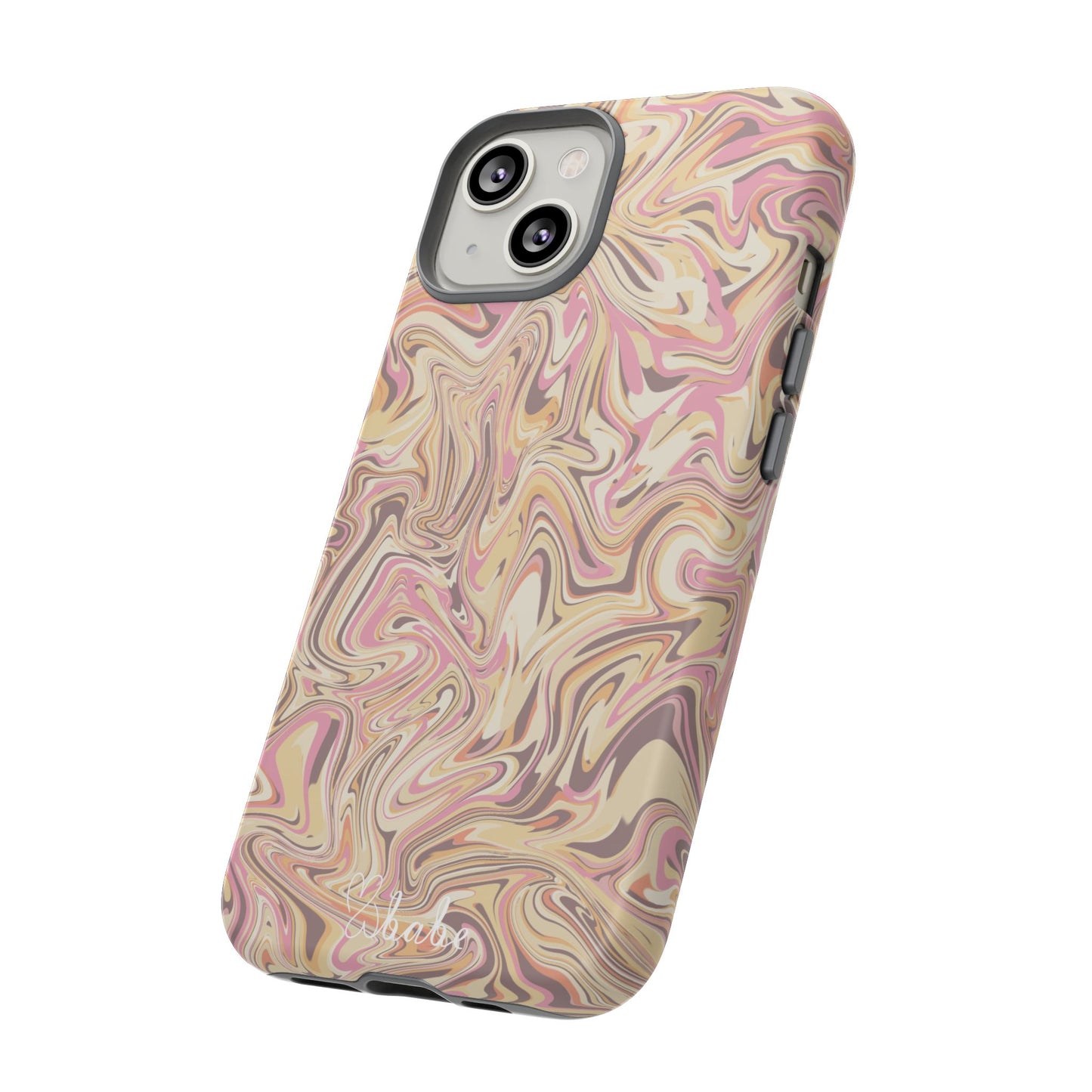 Peach Waves, Tough Phone Case.