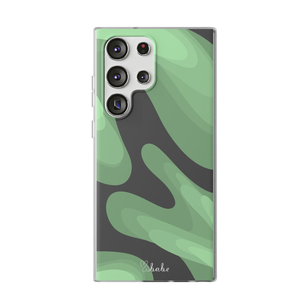 Mint Waves, Flexi Phone Case.