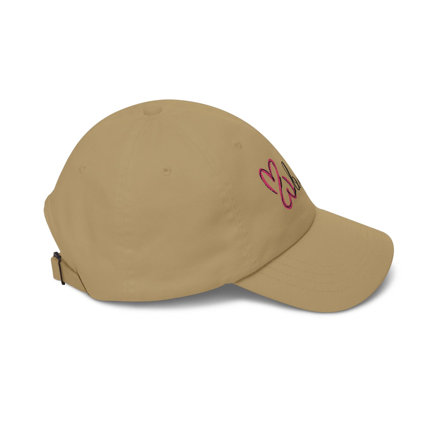 Pink Logo, Embroidered Dad Cap.