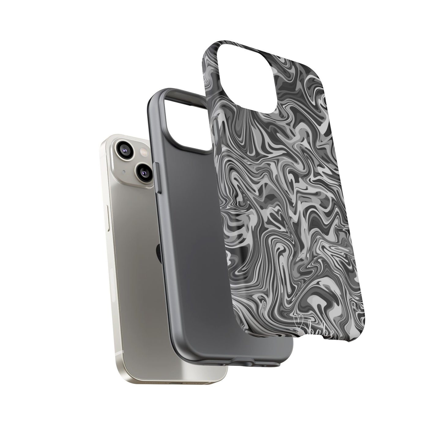 Ink Waves, Tough Phone Case.