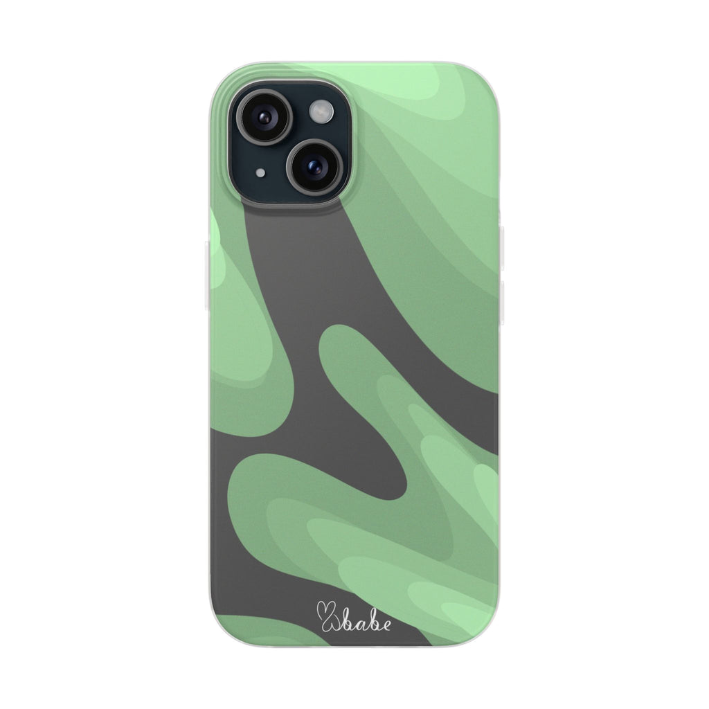 Mint Waves, Flexi Phone Case.