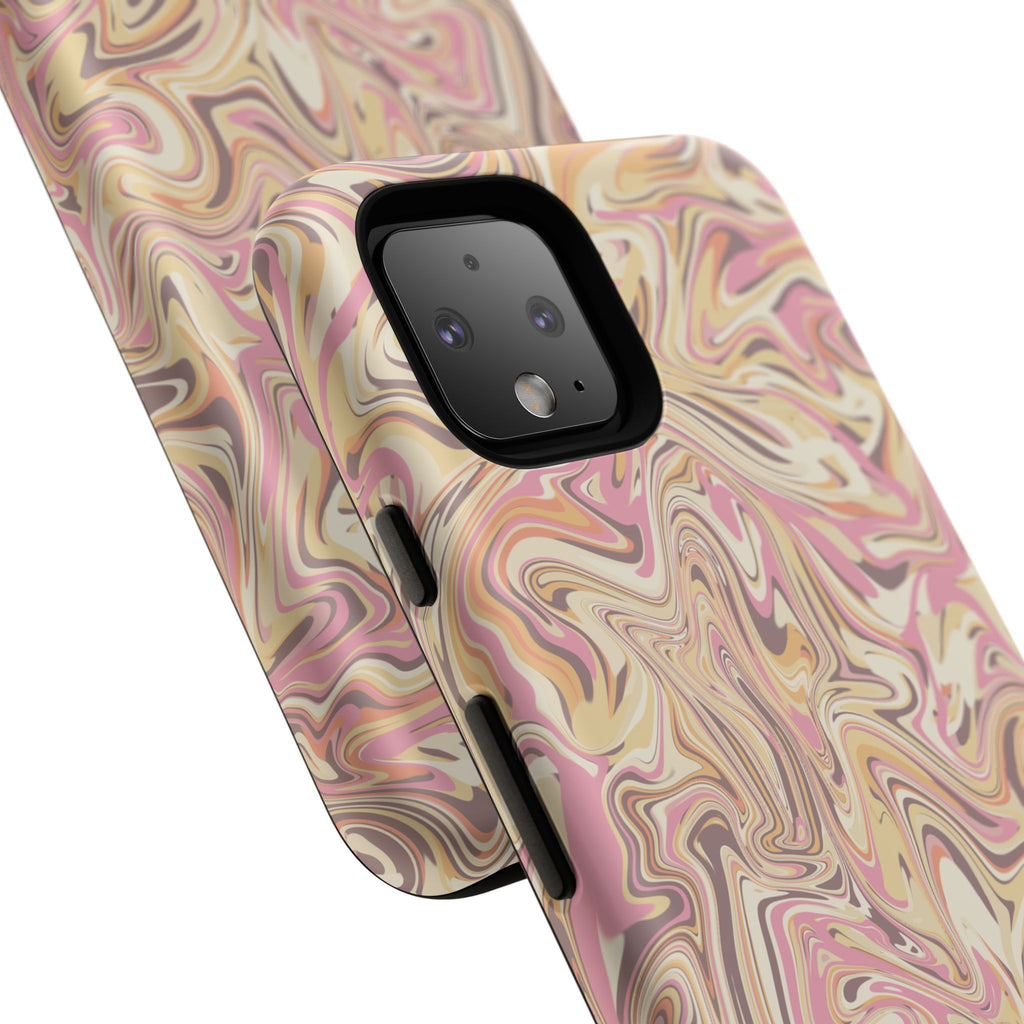 Peach Waves, Tough Phone Case.