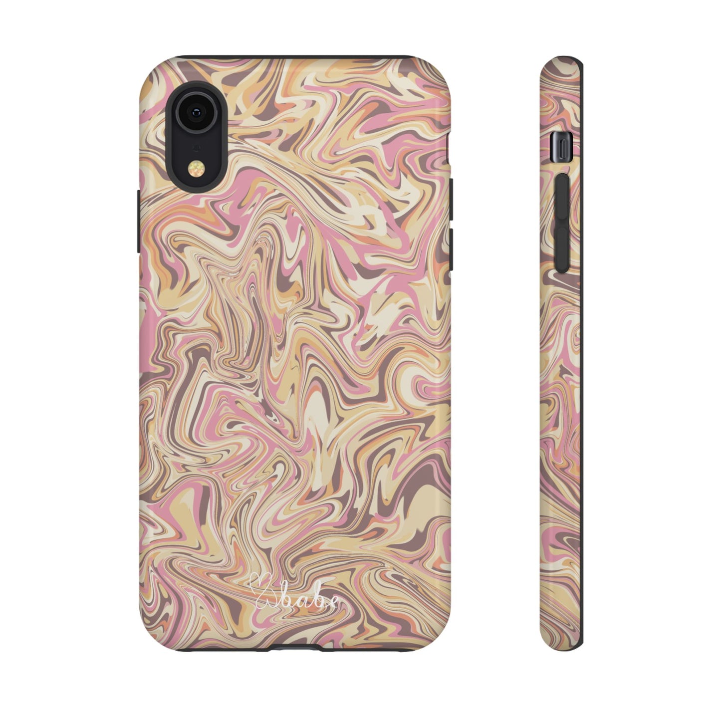 Peach Waves, Tough Phone Case.
