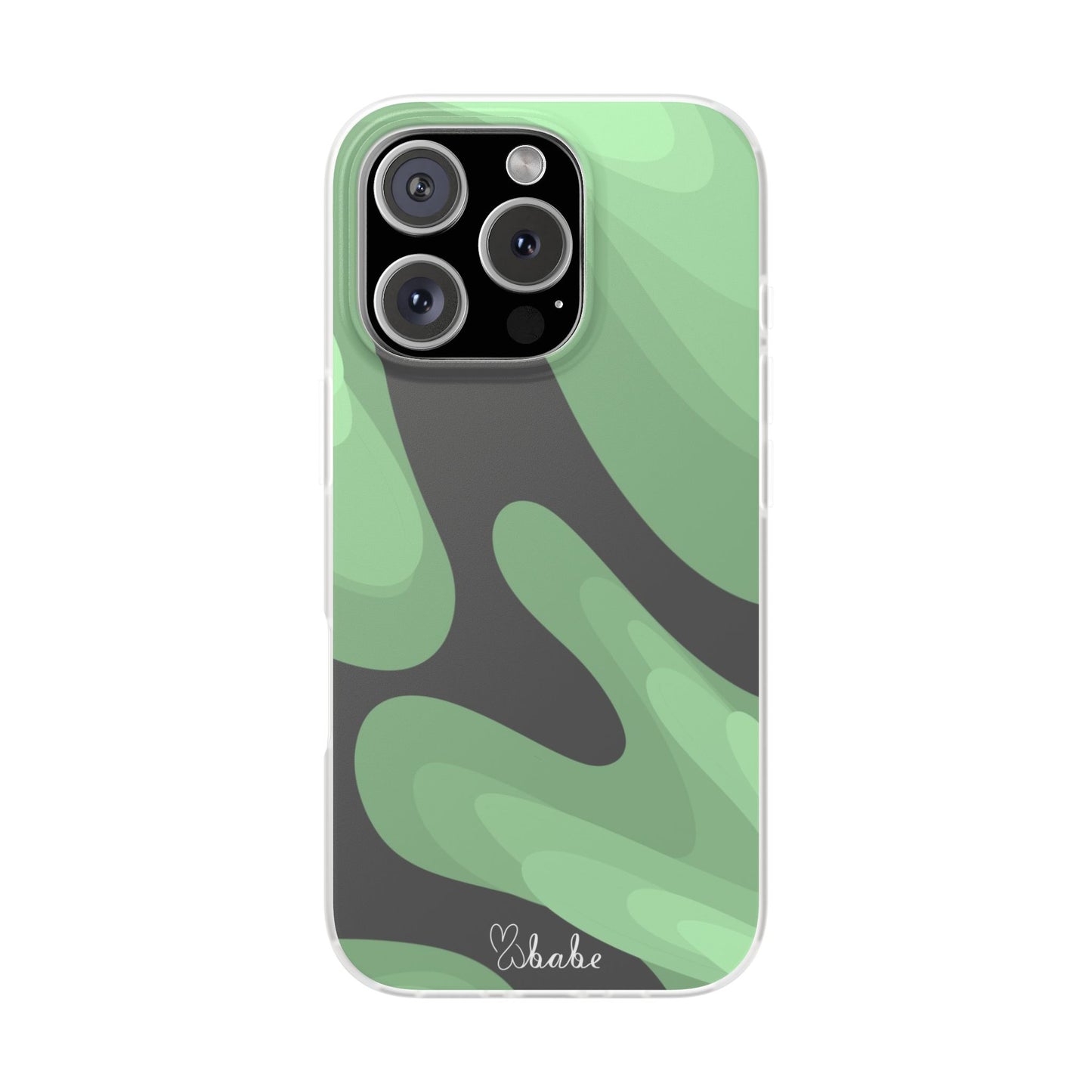 Mint Waves, Flexi Phone Case.