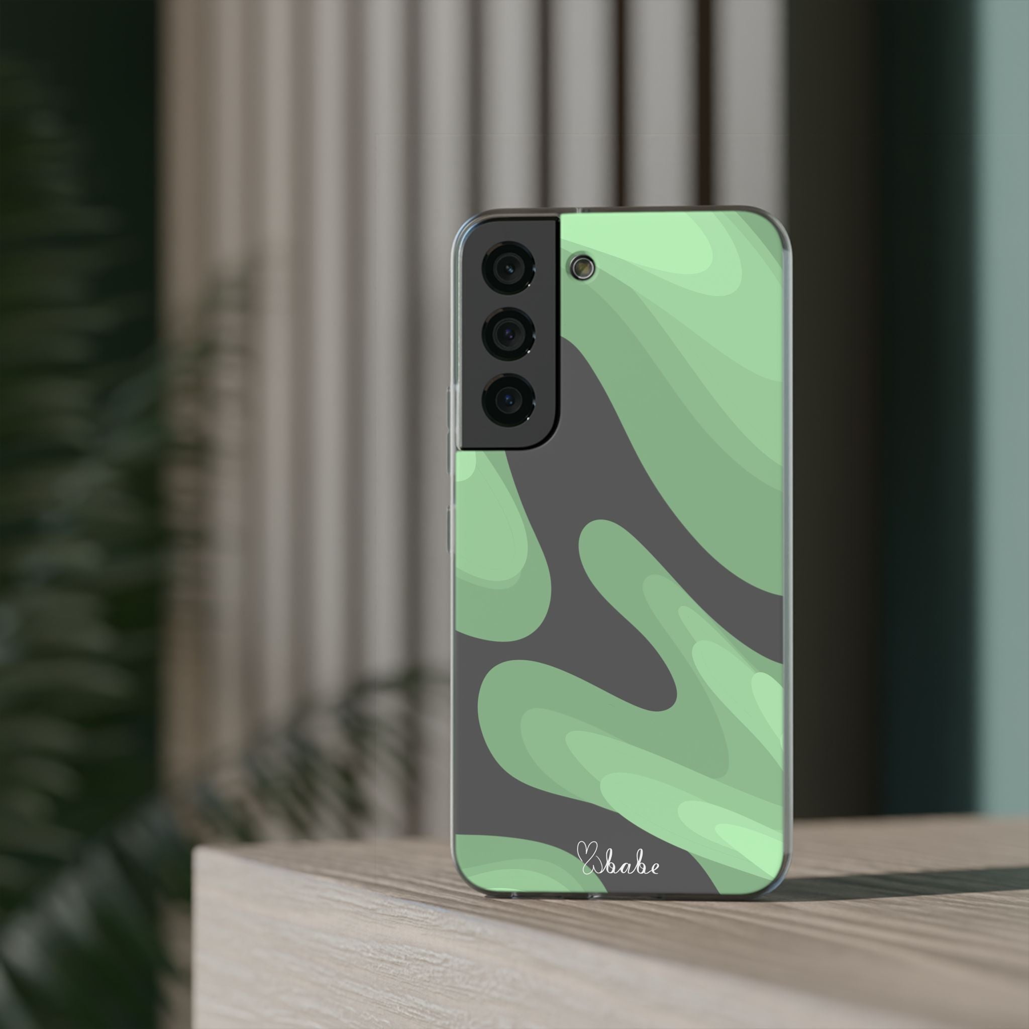 Mint Waves, Flexi Phone Case.