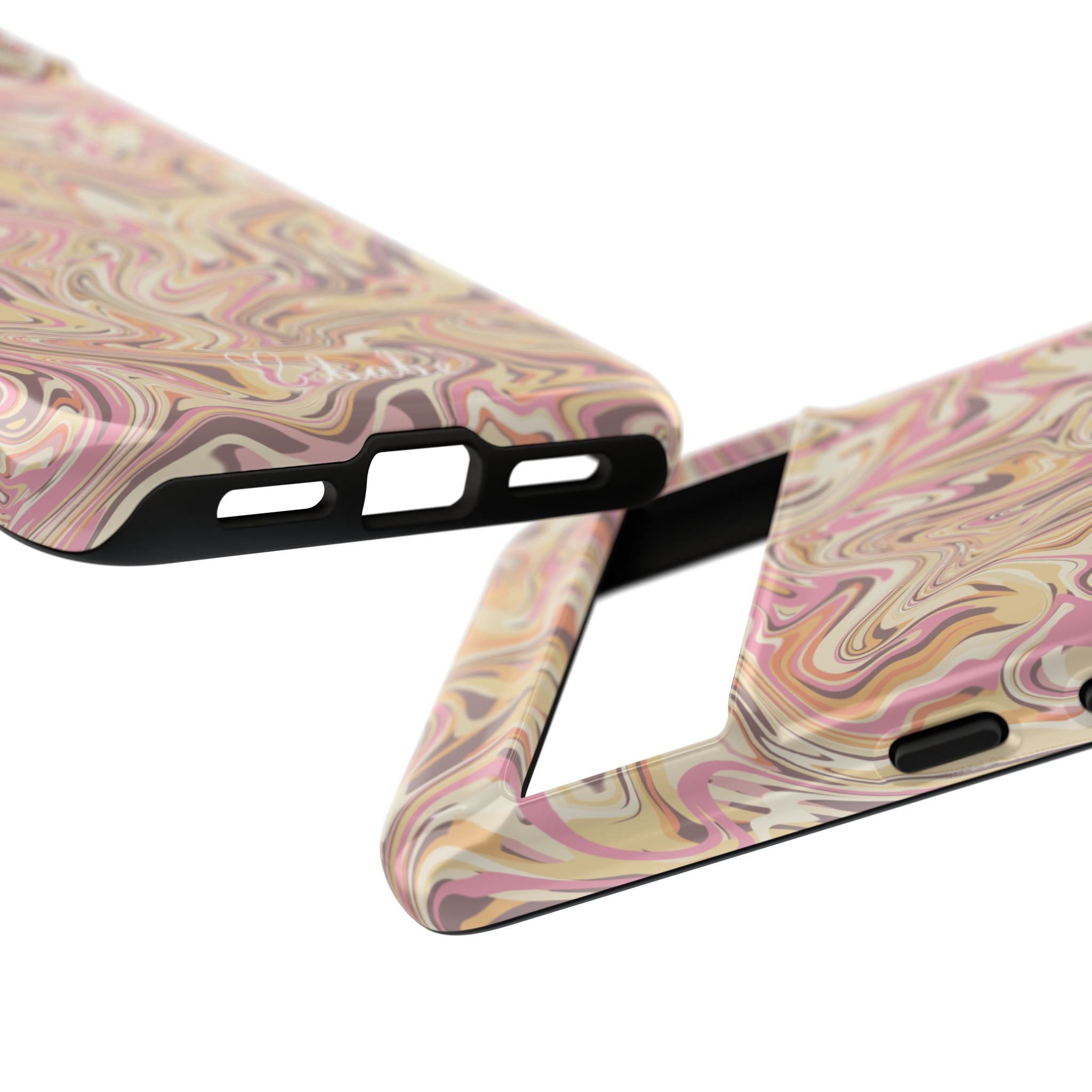 Peach Waves, Tough Phone Case.