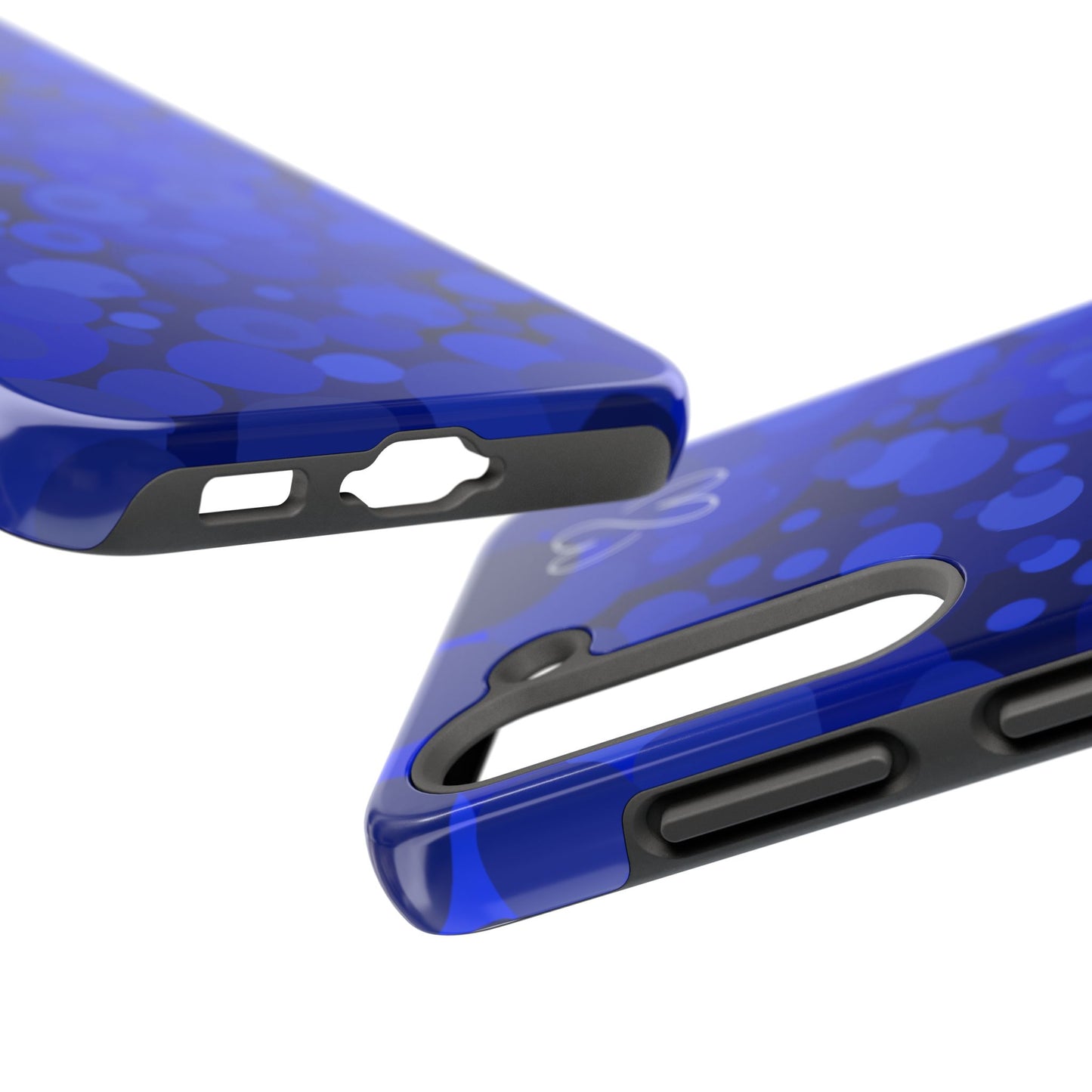Blue Bubbles, Tough Phone Case
