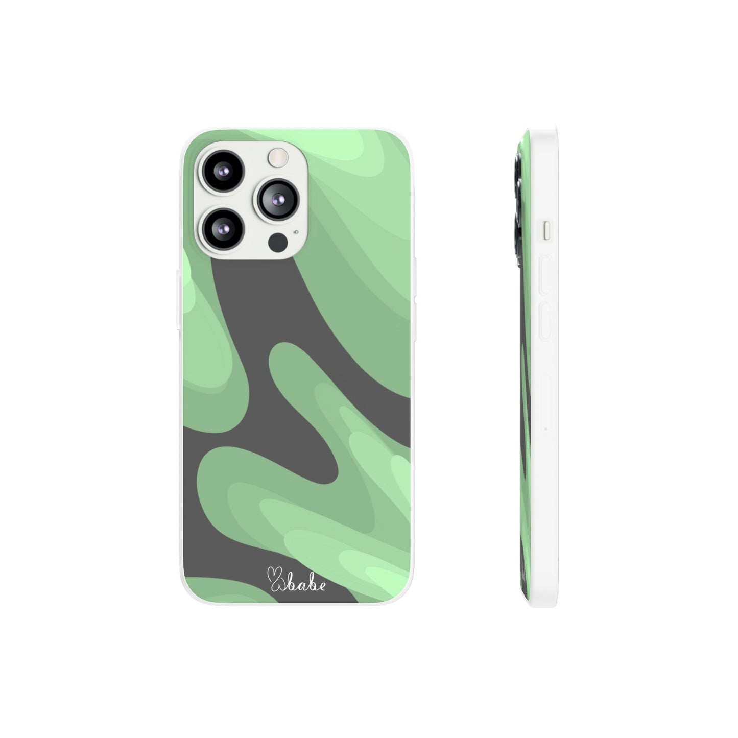 Mint Waves, Flexi Phone Case.