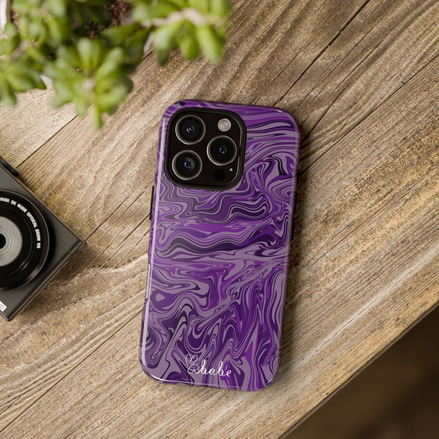 Purp Waves, Tough Phone Case.