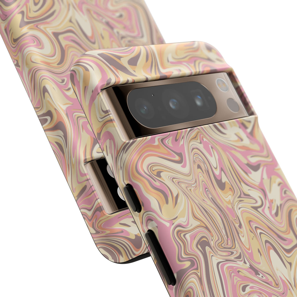 Peach Waves, Tough Phone Case.