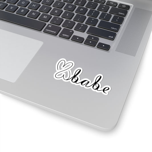 Black Logo, Kiss-Cut Stickers.