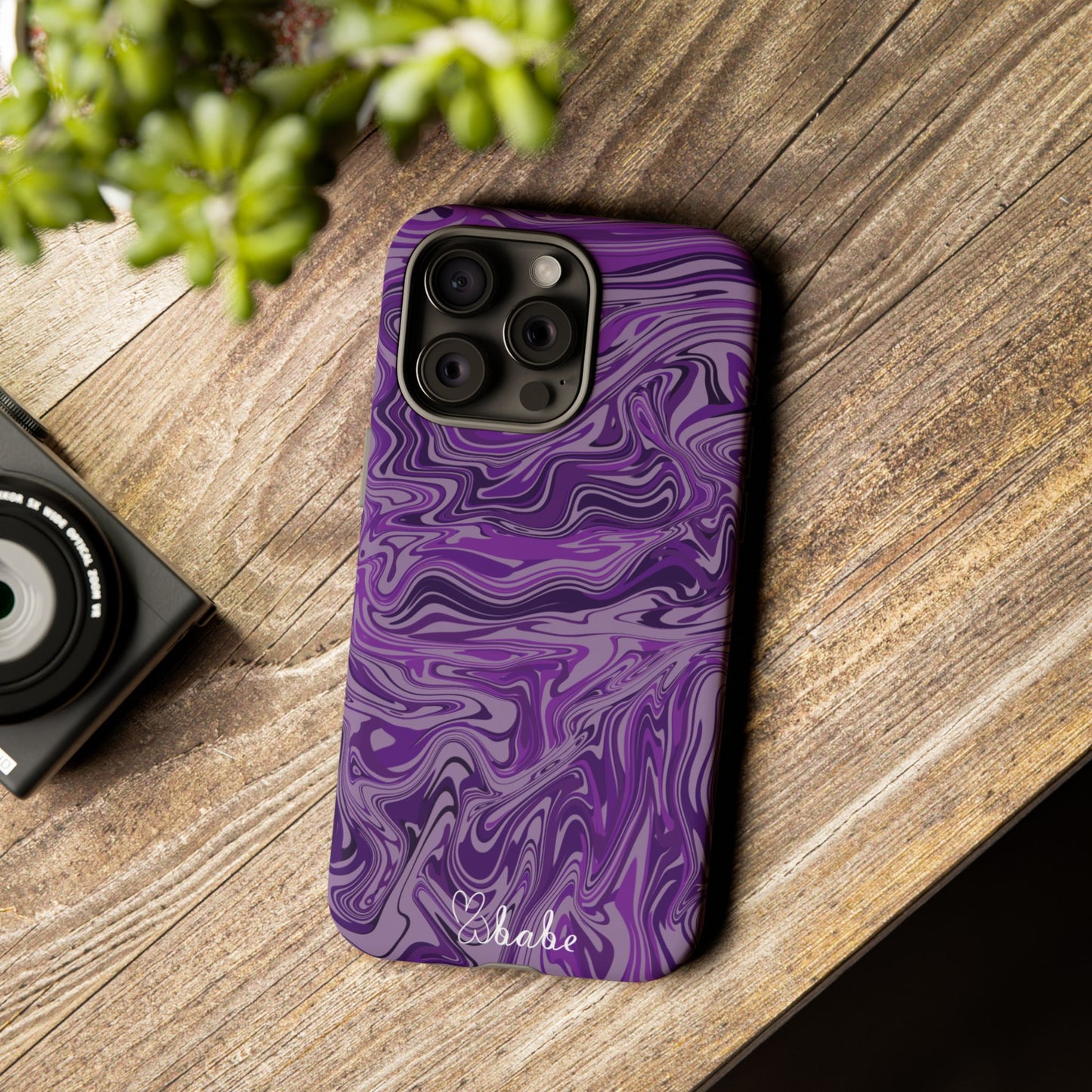 Purp Waves, Tough Phone Case.