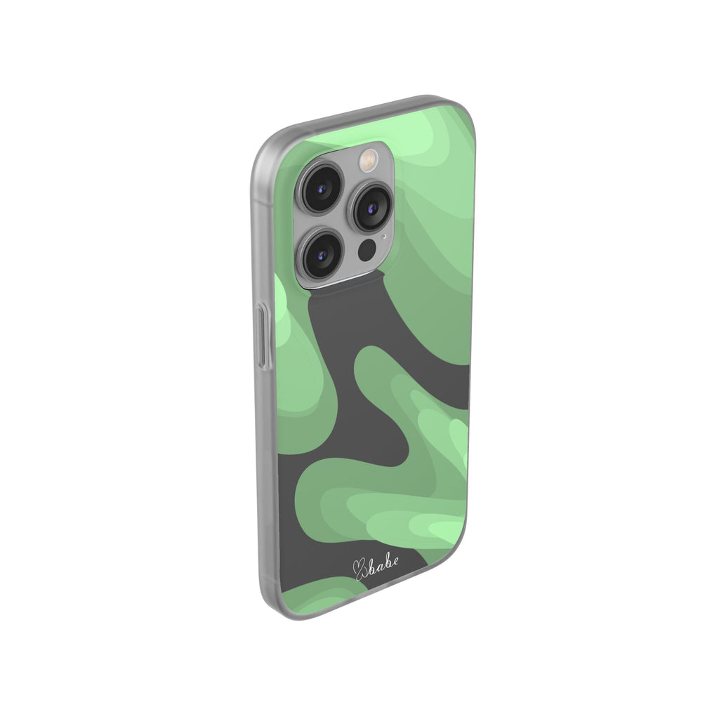 Mint Waves, Flexi Phone Case.